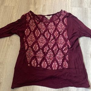 Lucky Brand 3/4 Sleeve Shirt